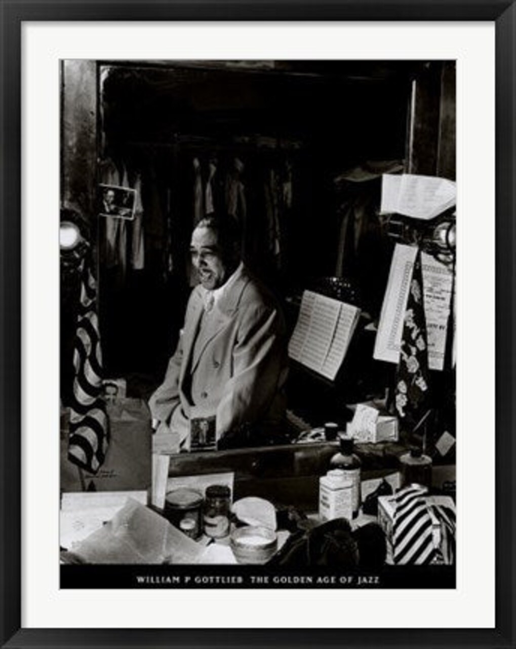 Framed Art Duke Ellington by William Gottlieb - Jazz Legend 32x24 inch